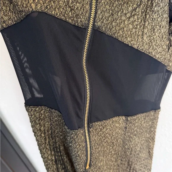 Express Black and Gold Mini Dress - Picture 6 of 7